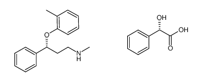 (R)-tomoxetine (S)-(+)- mandelic acid salt Structure