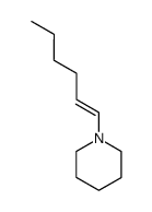 1-[(1E)-hex-1-en-1-yl]piperidine Structure