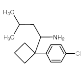 1-(1-四氯苯基)-3-甲基-1-丁胺结构式