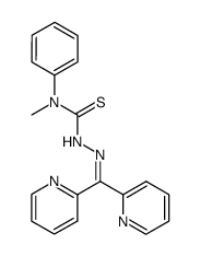 di-2-pyridyl ketone N(4)-methyl, N(4)-phenylthiosemicarbazone结构式