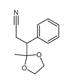 3-(2-methyl-1,3-dioxolan-2-yl)-3-phenylpropionitrile Structure