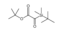 Acetic acid, 2-[(1,1-dimethylethyl)dimethylsilyl]-2-oxo-, 1,1-dimethylethyl ester Structure