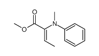 Methyl-2-(N-methylanilino)-2-butenoat结构式