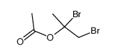 acetic acid-(α,β-dibromo-isopropyl ester)结构式