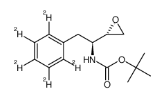 tert-butyl N-[(1S)-1-[(2S)-oxiran-2-yl]-2-(2,3,4,5,6-pentadeuteriophenyl)ethyl]carbamate结构式