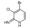 4-溴-3-氯吡啶-2-胺结构式