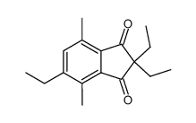 2,2,5-triethyl-4,7-dimethyl-indan-1,3-dione结构式