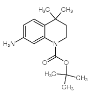 7-氨基-4,4-二甲基-3,4-二氢-2H-喹啉-1-羧酸叔丁酯结构式