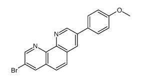3-bromo-8-(4-methoxyphenyl)-1,10-phenanthroline Structure
