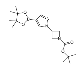 叔丁基3-(4-(4,4,5,4-甲基-1,3-二氧硼烷-2-基)-1H-吡唑-1-基)氮杂环丁烷-1-羧酸酯图片