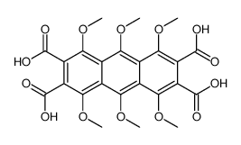 1,4,5,8,9,10-hexamethoxyanthracene-2,3,6,7-tetracarboxylic acid Structure