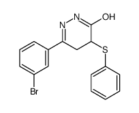 3-(3-bromophenyl)-5-phenylsulfanyl-4,5-dihydro-1H-pyridazin-6-one Structure