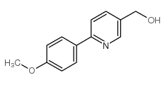 6-(4-甲氧基苯基)-3-吡啶甲醇结构式