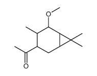 1-(5-methoxy-4,7,7-trimethyl-3-bicyclo[4.1.0]heptanyl)ethanone Structure
