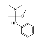 1-methoxy-N,N-dimethyl-1-phenylphosphanylethanamine结构式