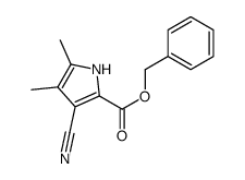 benzyl 3-cyano-4,5-dimethyl-1H-pyrrole-2-carboxylate Structure