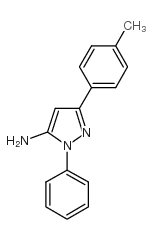 5-氨基-3-(4-甲基苯基)-1-苯基吡唑结构式