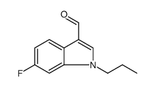 1H-Indole-3-carboxaldehyde, 6-fluoro-1-propyl Structure
