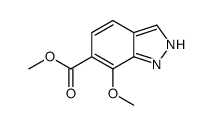 7-甲氧基吲唑-6-羧酸甲酯结构式