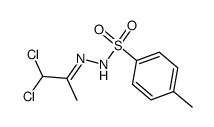 N'-[2,2-dichloro-1-methylethylidene]-4-methylbenzenesulfonohydrazide结构式