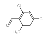 2,6-Dichloro-4-methylnicotinaldehyde Structure