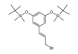 (E)-1-(3-bromo-1-propenyl)-3,5-bis(tert-butyldimethylsilyloxy)benzene Structure