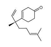 4-[(3R)-3,7-dimethylocta-1,6-dien-3-yl]cyclohex-3-en-1-one结构式