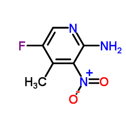 5-Fluoro-4-methyl-3-nitro-2-pyridinamine Structure