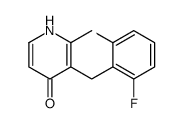 3-[(2,6-difluorophenyl)methyl]-2-methyl-1H-pyridin-4-one Structure
