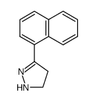 3-naphthalen-1-yl-4,5-dihydro-1H-pyrazole结构式