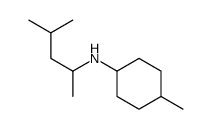 4-methyl-N-(4-methylpentan-2-yl)cyclohexan-1-amine结构式