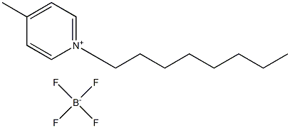 N-辛基 -4-甲基吡啶四氟硼酸盐结构式