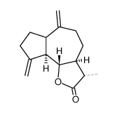 6-hydroxy-guaia-4(15),10(14)-dien-12-oic acid-lactone结构式