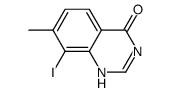 8-碘-7-甲基喹唑啉-4(3h)-酮结构式