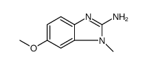 2-氨基-6-甲氧基-1-甲基苯并咪唑结构式