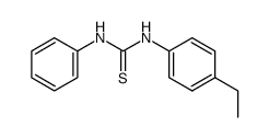 N-(4-ethyl-phenyl)-N'-phenyl-thiourea结构式