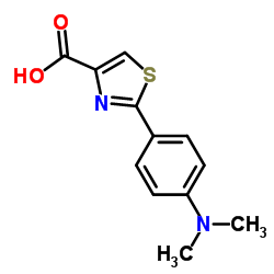 2-(4-(二甲基氨基)苯基)噻唑-4-羧酸结构式