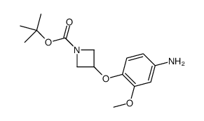 3-(4-氨基-2-甲氧基苯氧基)氮杂丁烷-1-羧酸叔丁酯结构式