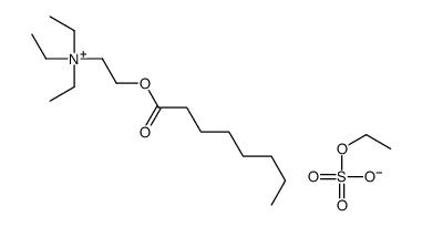 triethyl[2-[(1-oxooctyl)oxy]ethyl]ammonium ethyl sulphate Structure