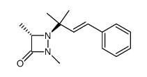 2,4-dimethyl-1-(2-methyl-4-phenylbut-3-en-2-yl)-1,2-diazetidin-3-one结构式