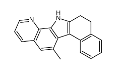 6-methyl-12,13-dihydro-11H-benzo[g]pyrido[2,3-a]carbazole结构式