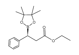 ethyl (3S)-3-phenyl-3-(4,4,5,5-tetramethyl-1,3,2-dioxaborolan-2-yl)propanoate Structure