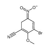 (3-bromo-5-cyano-4-methoxycyclohexa-2,4-dien-1-ylidene)azinate Structure