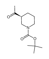 (S)-1-Boc-3-acetyl-piperidine结构式