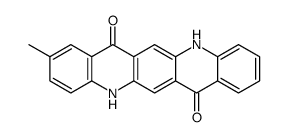 5,12-二氢-2-甲基-喹啉并[2,3-B]吖啶-7,14-二酮结构式