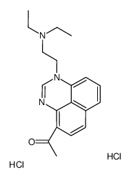 1-beta-Diethylaminoethyl-4-acetylperimidine dihydrochloride结构式