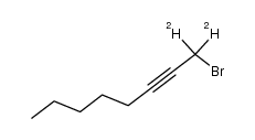 1-Bromo-1,1-dideuterooct-2-yne结构式