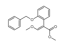 (E)-methyl 2-(2-(benzyloxy)phenyl)-3-methoxyacrylate结构式