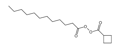 cyclobutanecarbonyl dodecanoyl peroxide Structure