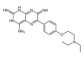 6-[4-[2-(diethylamino)ethoxy]phenyl]pteridine-2,4,7-triamine Structure